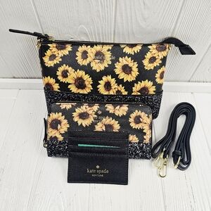 Sunflower Glitter Crossbody 3pc Set